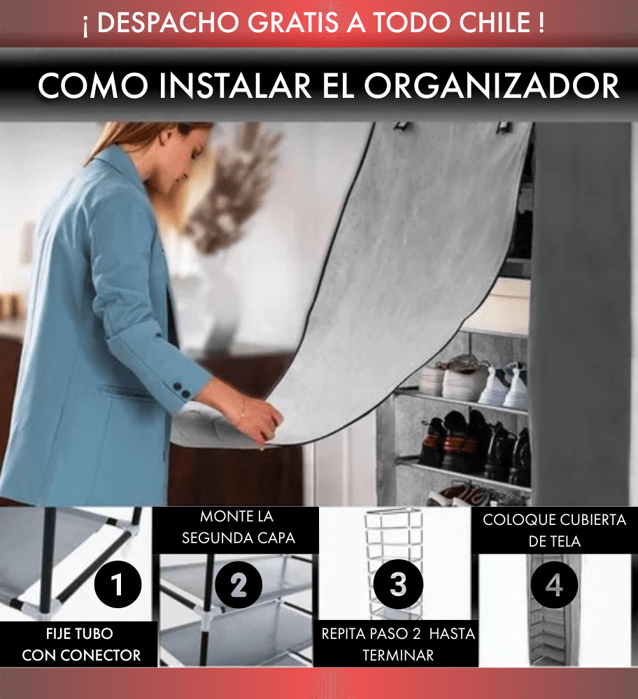 ZAPATERA - ORGANIZADOR MULTIUSO DE 10 NIVELES