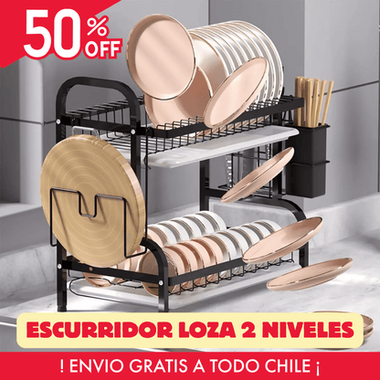Secador Escurridor Loza 2 Niveles