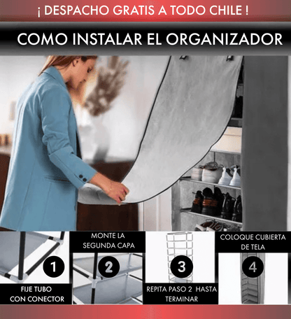 ZAPATERA - ORGANIZADOR MULTIUSO DE 10 NIVELES